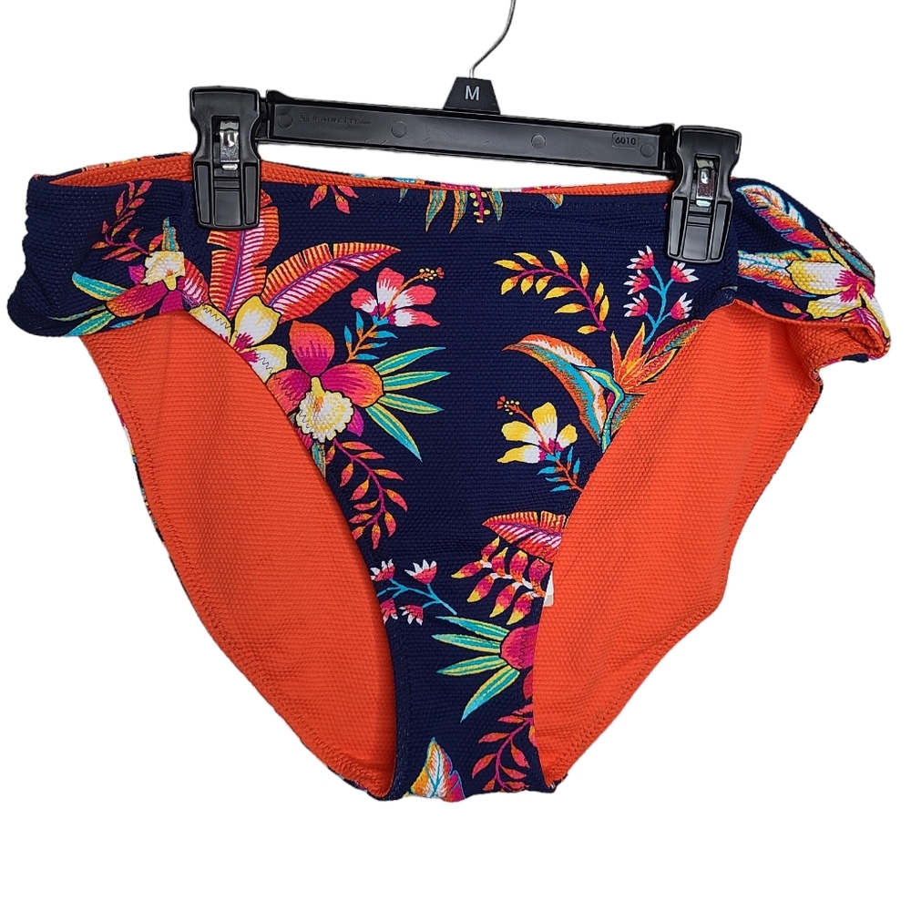 Tommy Bahama Island Cays Tropical Reversible Swimsuit Bikini Bottoms NWT Large